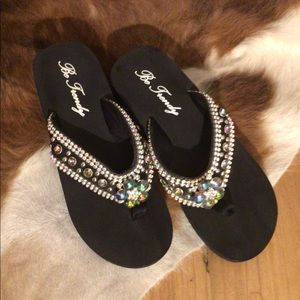 Bling flip flops